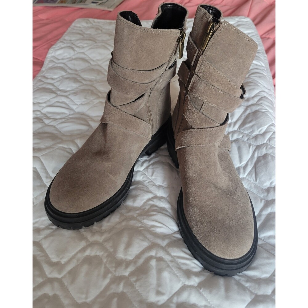 Vince Camuto Suede Cycling Boots Women's Size 7.5
